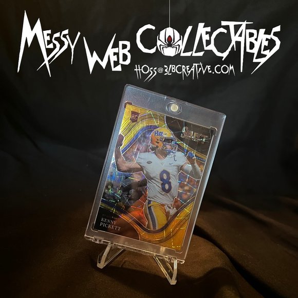 2022 Select Draft Kenny Pickett Field Level Gold Laser Prizm RC Rookie - Picture 1 of 1